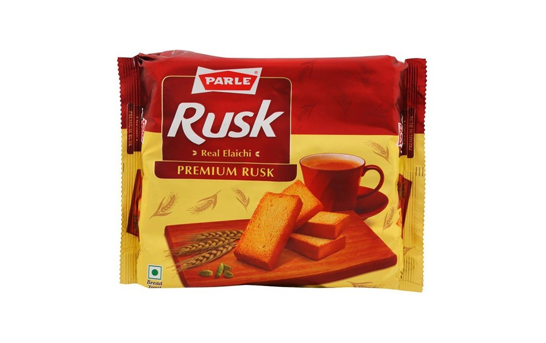 Parle Rusk Real Elaichi Premium Rusk   Pack  200 grams